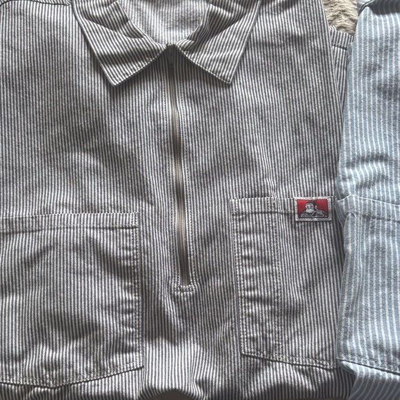 Ben Davis Men's Casual Shirts - Navy, Light Blue, Striped - Picture 6 of 9